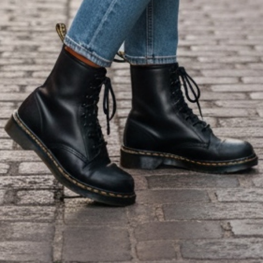 Dr. Martens Black Leather Boots